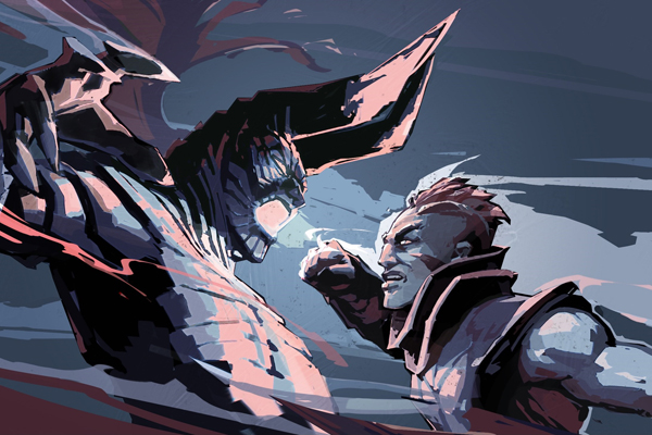 Dota 2 电竞赛事对抗画面